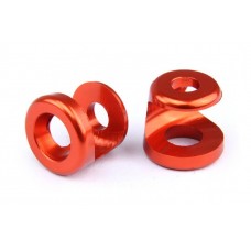 Alloy Front Shock Cap Protectors - RED | Rovan Sports